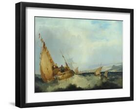 Shipping Off the Isle of Wight-John Sell Cotman-Framed Giclee Print