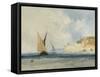 Shipping off the Mediterranean Coast, 1848-John Callow-Framed Stretched Canvas