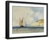 Shipping off the Mediterranean Coast, 1848-John Callow-Framed Giclee Print