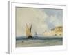 Shipping off the Mediterranean Coast, 1848-John Callow-Framed Giclee Print