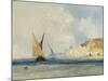 Shipping off the Mediterranean Coast, 1848-John Callow-Mounted Giclee Print