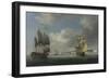 Shipping Off the South Coast of England-Charles Brooking-Framed Giclee Print