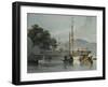 Shipping on a Chinese River, 19th Century-George Chinnery-Framed Giclee Print