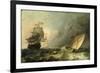 Shipping on a Choppy Sea-Ludolf Backhuysen-Framed Giclee Print