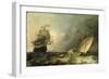 Shipping on a Choppy Sea-Ludolf Backhuysen-Framed Giclee Print