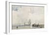 Shipping on an Estuary-Richard Parkes Bonington-Framed Giclee Print