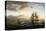Shipping on the Bosphorus-Franz Johann Wilhelm Hunten-Stretched Canvas
