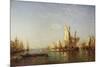 Shipping on the Grand Canal, Venice-Felix Ziem-Mounted Giclee Print