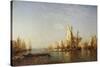 Shipping on the Grand Canal, Venice-Felix Ziem-Stretched Canvas