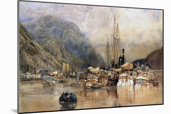 Shipping on the Hudson River-Samuel Colman-Mounted Giclee Print