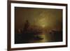 Shipping on the Lagoon, Venice at Sunset-Franz Richard Unterberger-Framed Giclee Print