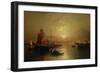 Shipping on the Lagoon, Venice, at Sunset-Franz Richard Unterberger-Framed Giclee Print