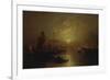 Shipping on the Lagoon, Venice at Sunset-Franz Richard Unterberger-Framed Giclee Print