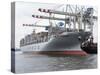 Shipping, Port, Hamburg, Germany-Hans Peter Merten-Stretched Canvas