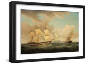 Shipping Scene-Thomas Whitcombe-Framed Giclee Print