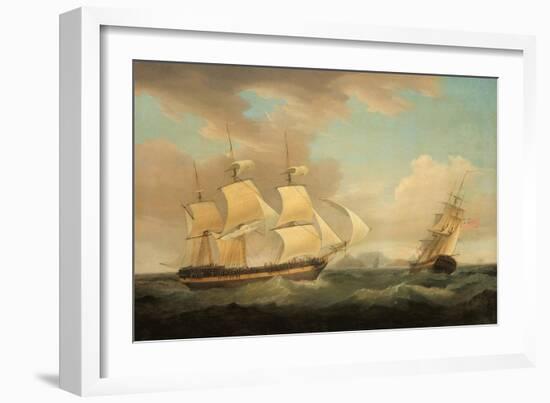 Shipping Scene-Thomas Whitcombe-Framed Giclee Print