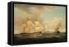 Shipping Scene-Thomas Whitcombe-Framed Stretched Canvas