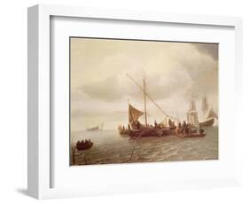 Shipping Scene-Simon Jacobsz. Vlieger-Framed Giclee Print