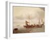 Shipping Scene-Simon Jacobsz. Vlieger-Framed Giclee Print