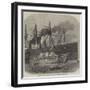 Shipping the Atlantic Telegraph Cable on Board the Great Eastern-Edwin Weedon-Framed Giclee Print