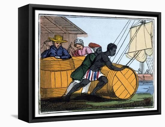 Shipping the Casks, 1826-null-Framed Stretched Canvas
