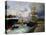 Shipping Vessels in Helsingor Harbour-Thorolf Frederik Pedersen-Stretched Canvas