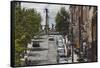 Shipquay Street, inside the walled city, Derry (Londonderry), County Londonderry, Ulster, Northern -Nigel Hicks-Framed Stretched Canvas