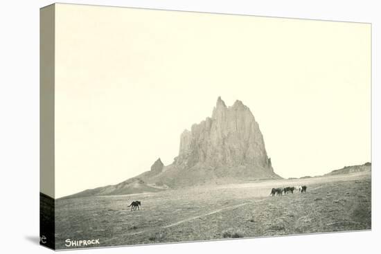 Shiprock Geological Formation, New Mexico-null-Stretched Canvas