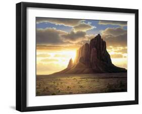 Shiprock-R.W. Hedge-Framed Giclee Print