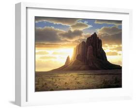 Shiprock-R.W. Hedge-Framed Giclee Print