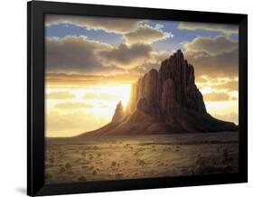 Shiprock-R.W. Hedge-Framed Giclee Print