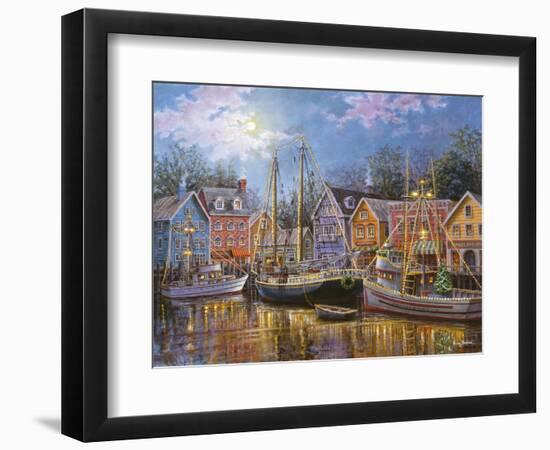 Ships Aglow-Nicky Boehme-Framed Giclee Print