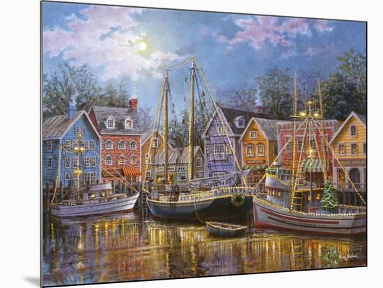 Ships Aglow-Nicky Boehme-Mounted Giclee Print