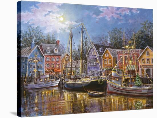 Ships Aglow-Nicky Boehme-Stretched Canvas