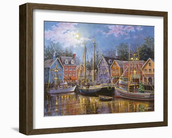 Ships Aglow-Nicky Boehme-Framed Giclee Print