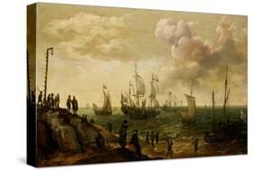 Ships Along the Shore-Adam Willaerts-Stretched Canvas