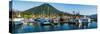 Ships and boats at marina, Sitka, Southeast Alaska, Alaska, USA-null-Stretched Canvas