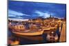 Ships and Boats at the Harbour and the Old Town-Markus Lange-Mounted Photographic Print