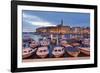 Ships and Boats in the Harbour and the Old Town-Markus Lange-Framed Photographic Print