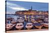 Ships and Boats in the Harbour and the Old Town-Markus Lange-Stretched Canvas