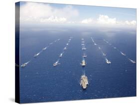 Ships And Submarines Participating in the Rim of the Pacific Exercise-Stocktrek Images-Stretched Canvas