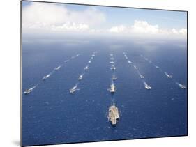 Ships And Submarines Participating in the Rim of the Pacific Exercise-Stocktrek Images-Mounted Photographic Print
