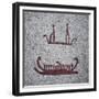 Ships and Their Crews (Rock Carving)-null-Framed Giclee Print