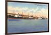 Ships at Dock, New Orleans, Louisiana-null-Framed Art Print