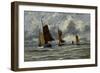 Ships at Full Sea-Hendrik William Mesdag-Framed Art Print