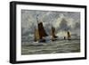 Ships at Full Sea-Hendrik William Mesdag-Framed Art Print