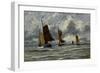 Ships at Full Sea-Hendrik William Mesdag-Framed Art Print