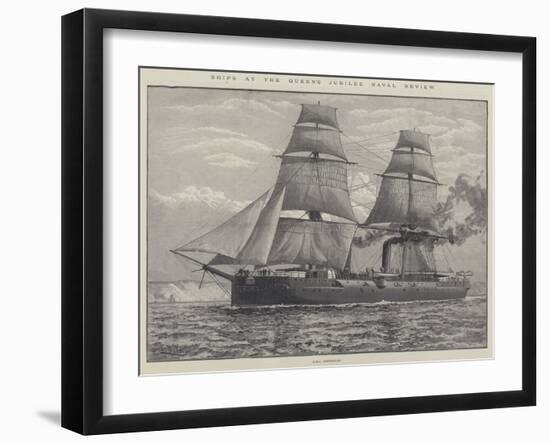 Ships at the Queen's Jubilee Naval Review-null-Framed Giclee Print