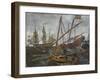 Ships at the Time of Peter I, 1909-Evgeny Evgenyevich Lanceray-Framed Giclee Print