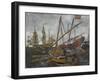 Ships at the Time of Peter I, 1909-Evgeny Evgenyevich Lanceray-Framed Giclee Print